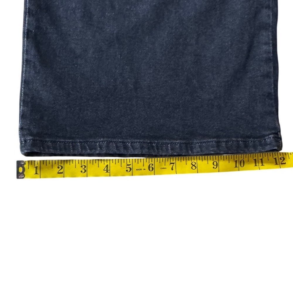 Boden Wide Leg Jeans Womens 8R Black Denim High Rise Relaxed Minimalist Classic - Picture 8 of 8